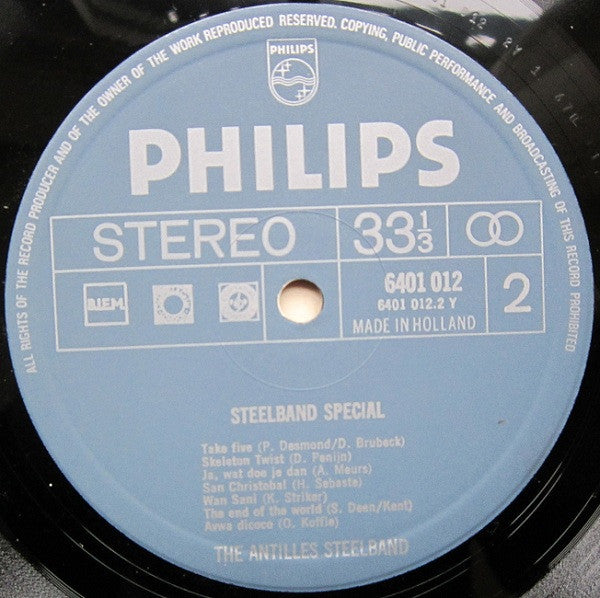 The Antilles Steelband : Steelband Special! (LP, Album)