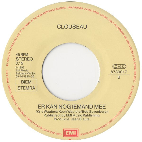 Clouseau : Vanavond Ga Ik Uit (7", Single)