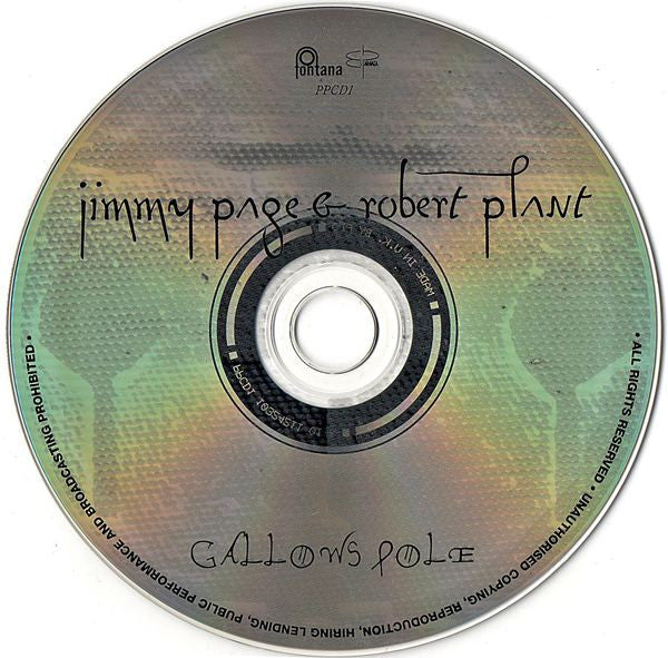 Jimmy Page & Robert Plant : Gallows Pole (CD, Single, Promo)