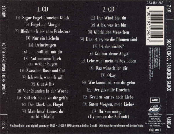 Udo Jürgens : Sogar Engel Brauchen Glück (2xCD, Comp, RM)