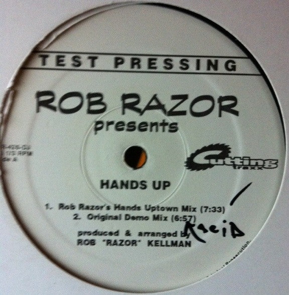 Rob "Razor" Kellman : Hands Up (12", TP)