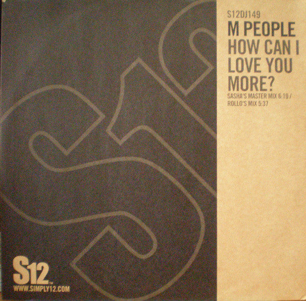 M People : How Can I Love You More? (12", RE)