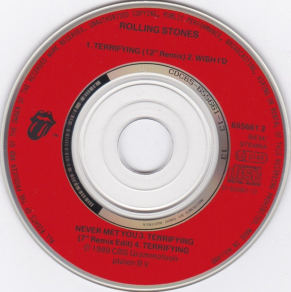The Rolling Stones : Terrifying (CD, Mini, Maxi)