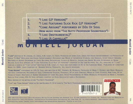 Montell Jordan : I Like (CD, Single)