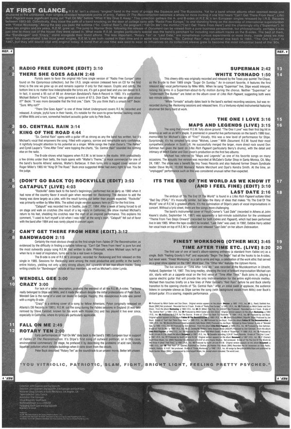 R.E.M. : Singles Collected (CD, Comp)