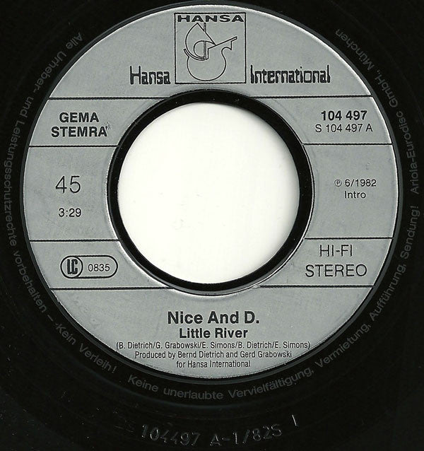 Nice And D. : Little River (7", Single)