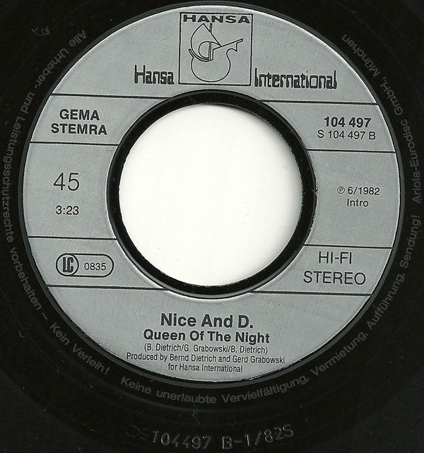 Nice And D. : Little River (7", Single)
