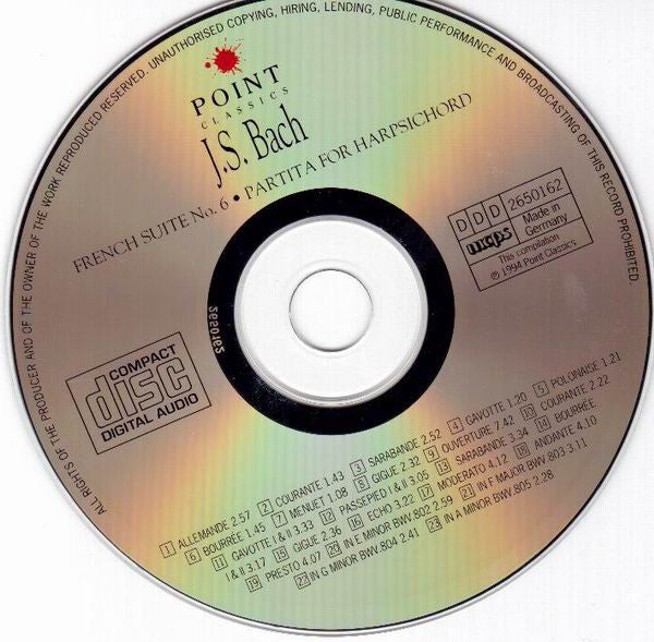 Johann Sebastian Bach / Christiane Jaccottet : French Suite No. 6 • Partita For Harpsichord (CD, Comp)