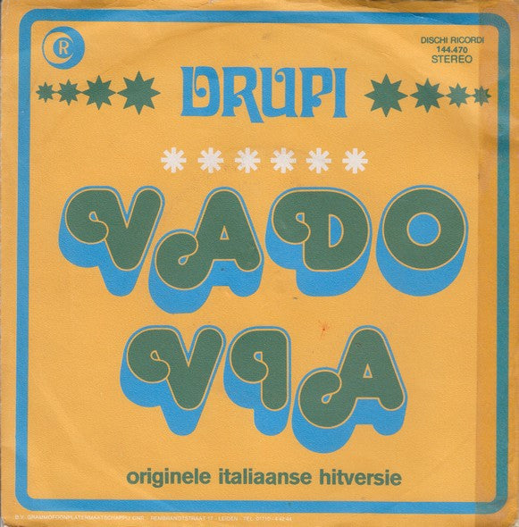 Drupi (2) : Vado Via (7", Single)