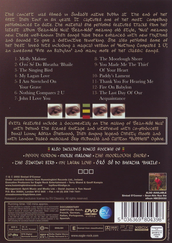 Sinéad O'Connor : Goodnight, Thank You You've Been A Lovely Audience - Live In Dublin (DVD-V, RE, PAL)