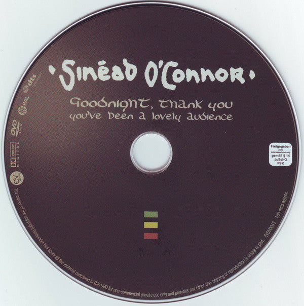 Sinéad O'Connor : Goodnight, Thank You You've Been A Lovely Audience - Live In Dublin (DVD-V, RE, PAL)