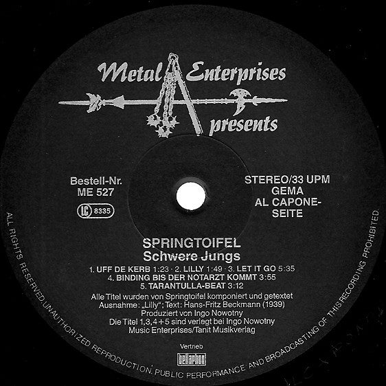 Springtoifel : Schwere Jungs (LP, Album)