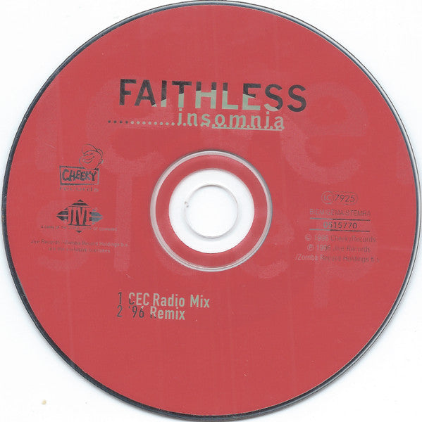 Faithless : Insomnia (CD, Single, Car)