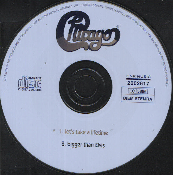 Chicago (2) : Let's Take A Lifetime (CD, Single, Car)