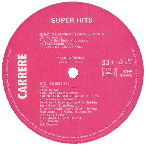 Various : Hitkrant Super Hits (10", MiniAlbum, Comp)