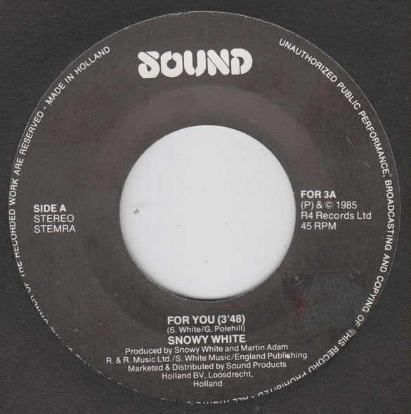 Snowy White : For You (7", Single)