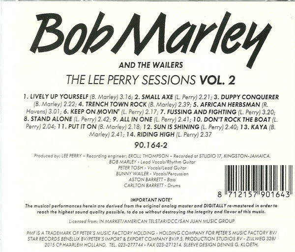 Bob Marley & The Wailers : The Lee Perry Sessions Vol. 2 (CD, Album, Comp)