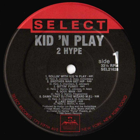 Kid 'N' Play : 2 Hype (LP, Album)