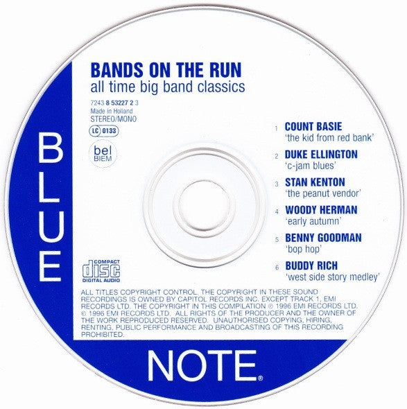 Various : Blue Notables Vol. 5 : Bands On The Run - All Time Big Band Classics (CD, Comp, Smplr)