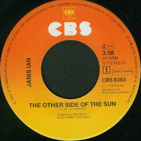 Janis Ian : The Other Side Of The Sun (7", Single)