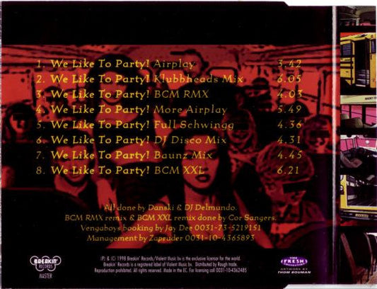 Vengaboys : We Like To Party! (The Vengabus) (CD, Maxi, RE)
