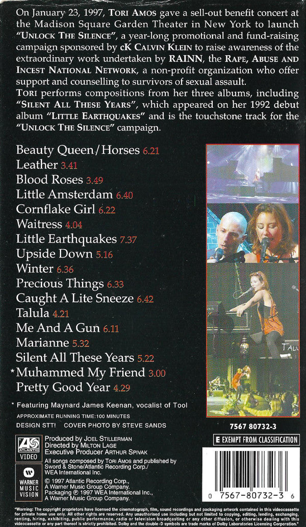 Tori Amos : Live From NY (VHS, PAL)