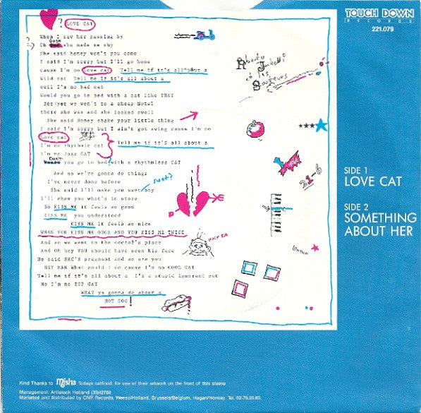 Roberto Jacketti & The Scooters : Love Cat (7", Single)