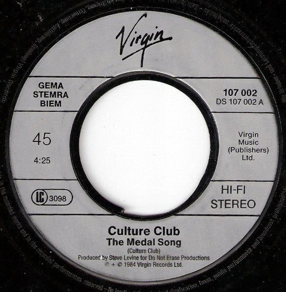 Culture Club : The Medal Song (7", Single)