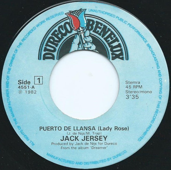 Jack Jersey : Puerto De Llansa (Lady Rose) (7", Single)