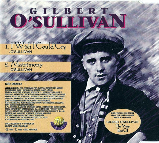 Gilbert O'Sullivan : I Wish I Could Cry (CD, Single, RE)