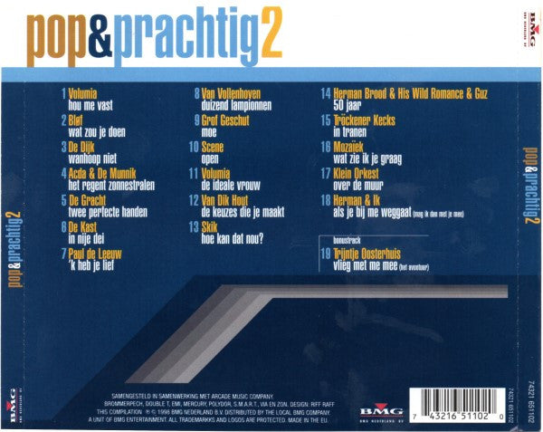 Various : Pop & Prachtig 2 (CD, Comp)