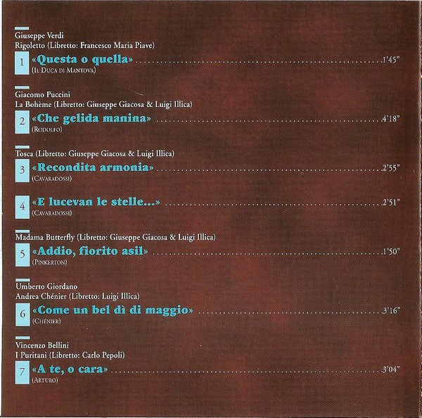 Andrea Bocelli : Aria - The Opera Album (CD, Album)