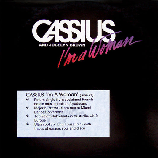 Cassius And Jocelyn Brown : I'm A Woman (CD, Single, Promo)