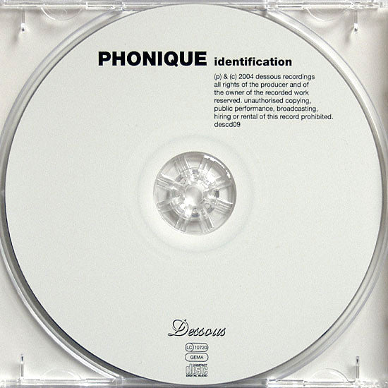 Phonique : Identification (CD, Album)