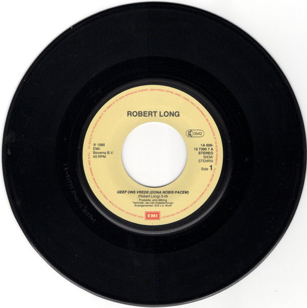 Robert Long : Geef Ons Vrede (7", Single)