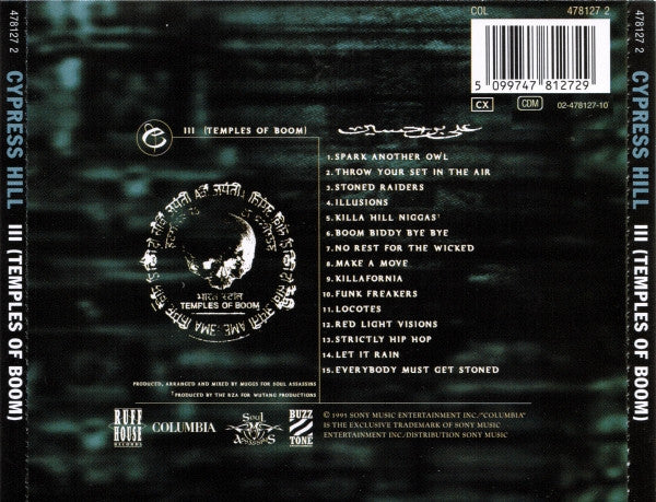 Cypress Hill : III (Temples Of Boom) (CD, Album)