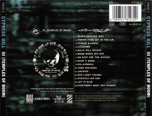 Cypress Hill : III (Temples Of Boom) (CD, Album)