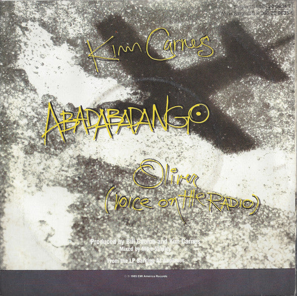 Kim Carnes : Abadabadango (7", Single)