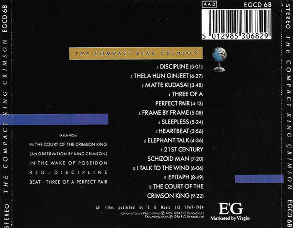 King Crimson : The Compact King Crimson (CD, Comp)