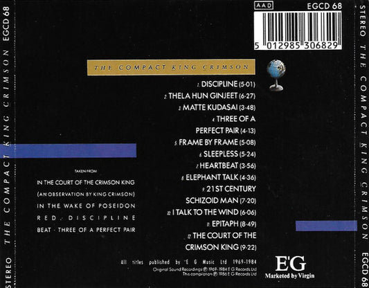 King Crimson : The Compact King Crimson (CD, Comp)