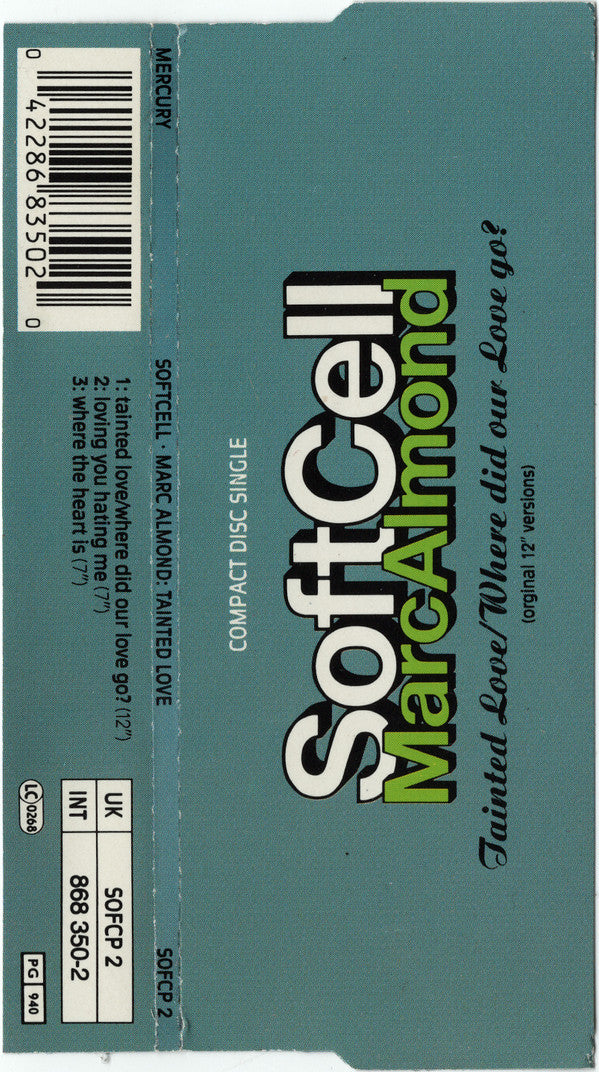 Soft Cell, Marc Almond : Tainted Love / Where Did Our Love Go? (CD, Single, Pic)