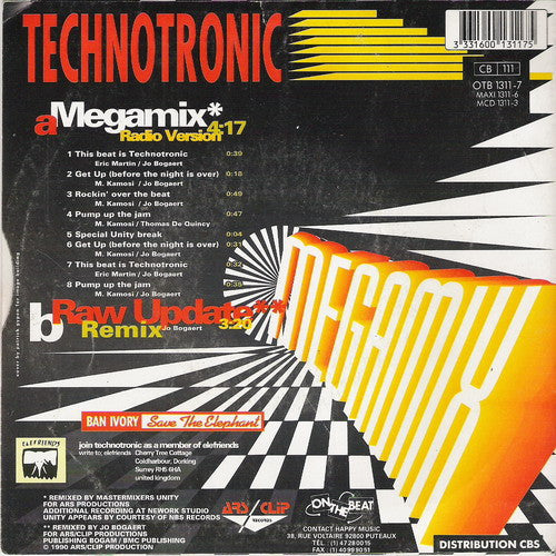 Technotronic : Megamix (7", Single)
