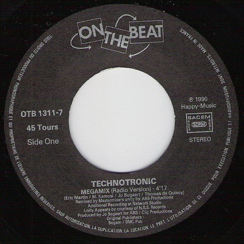 Technotronic : Megamix (7", Single)