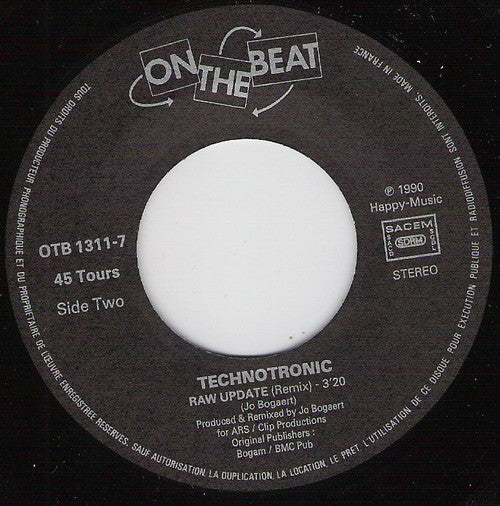 Technotronic : Megamix (7", Single)
