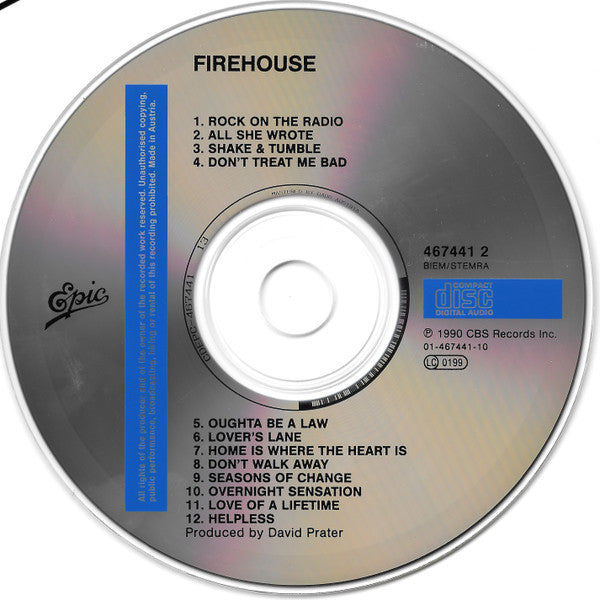 Firehouse (2) : Firehouse (CD, Album)