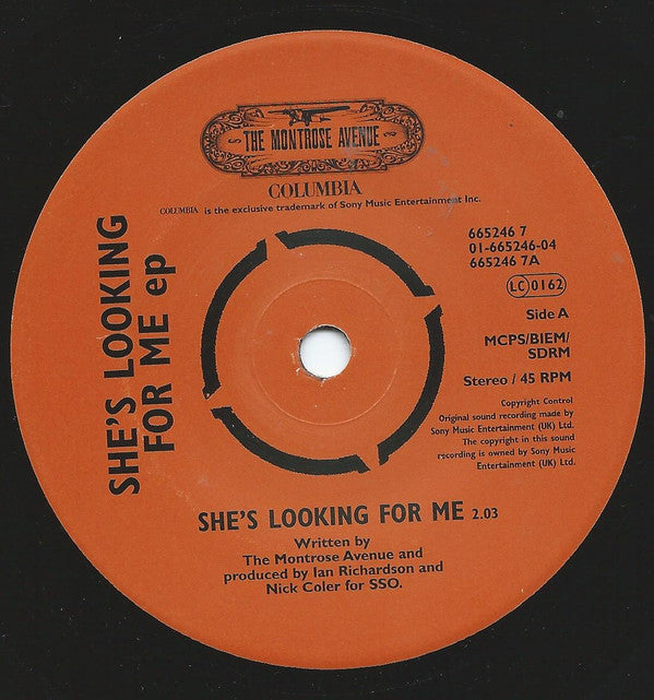 The Montrose Avenue : She's Looking For Me EP (7", EP, Ltd)