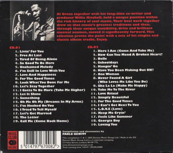 Al Green : Love & Happiness (The Very Best Of Al Green) (2xCD, Comp)