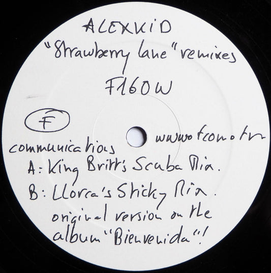 Alexkid : Strawberry Lane Remixes (12", Promo, W/Lbl)