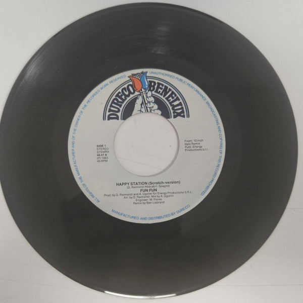 Fun Fun : Happy Station (Scratch Version) (7", Single)