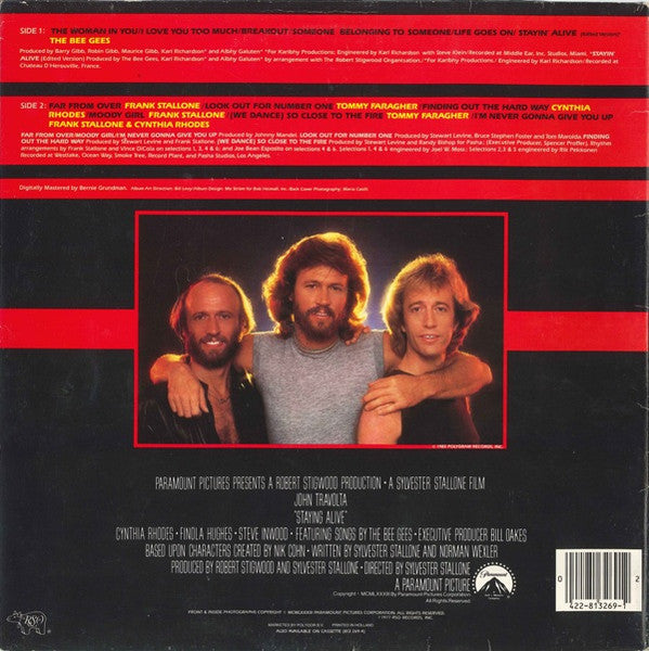 Various : The Original Motion Picture Soundtrack - Staying Alive (LP, Album, Gat)